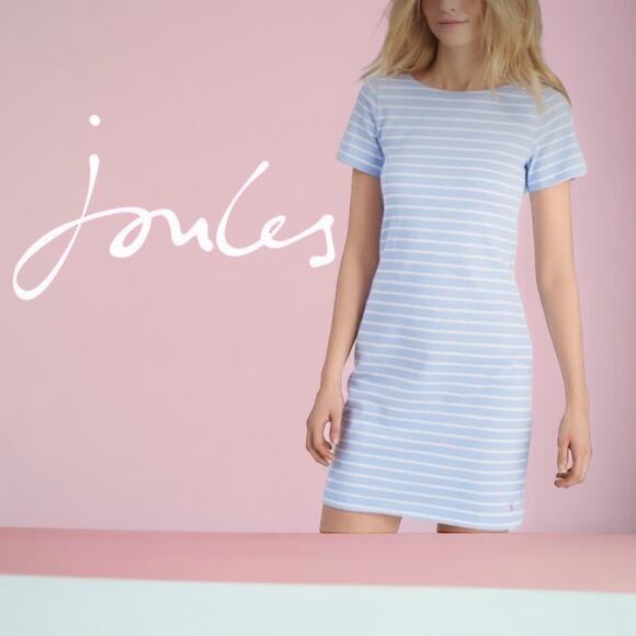 Joules Dresses | Womens Striped Cotton T Shirt Dress | Size 6 - Picture 1 of 7